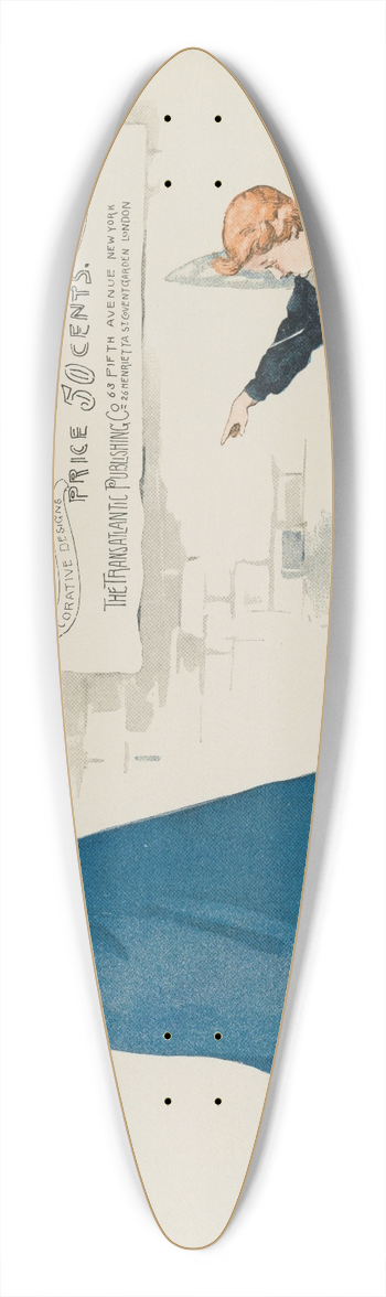 Will Phillip Hooper - Football and love 39.3 inch art pintail longboard deck