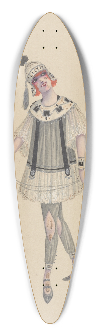 Will R. Barnes - Acolytes-Girls 39.3 inch art pintail longboard deck