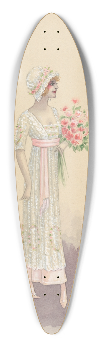 Will R. Barnes - Act II-8 Debutantes 39.3 inch art pintail longboard deck