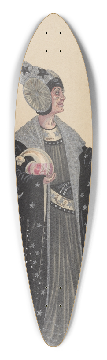 Will R. Barnes - Astrologer-Man 39.3 inch art pintail longboard deck