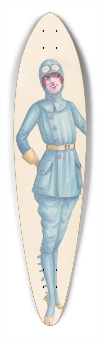 Will R. Barnes - Aviator, 11 39.3 inch art pintail longboard deck
