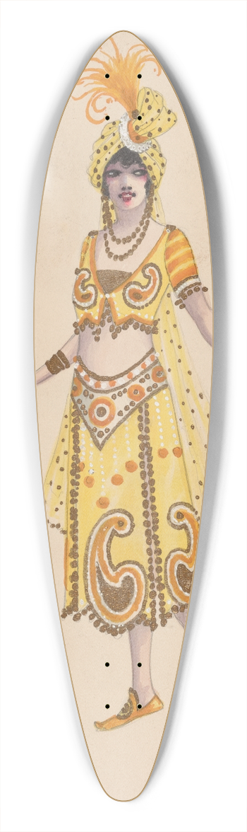 Will R. Barnes - Ballet-Asia-Girls, SK4 39.3 inch art pintail longboard deck