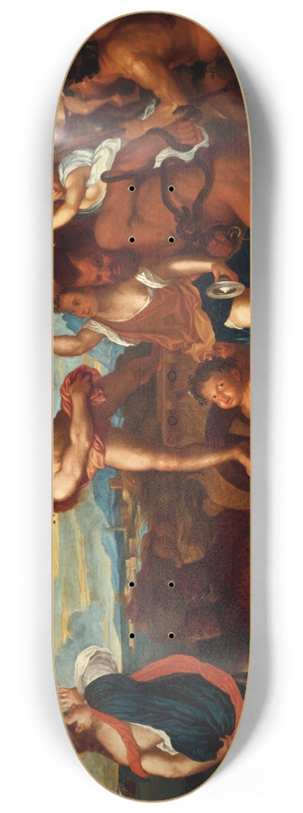 After Titian - Bacchus and Ariadne 8.25 inch art skate deck