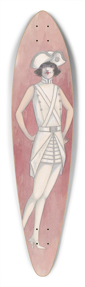 Will R. Barnes - Drummers 39.3 inch art pintail longboard deck