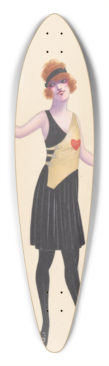 Will R. Barnes - Fencing, 19 39.3 inch art pintail longboard deck