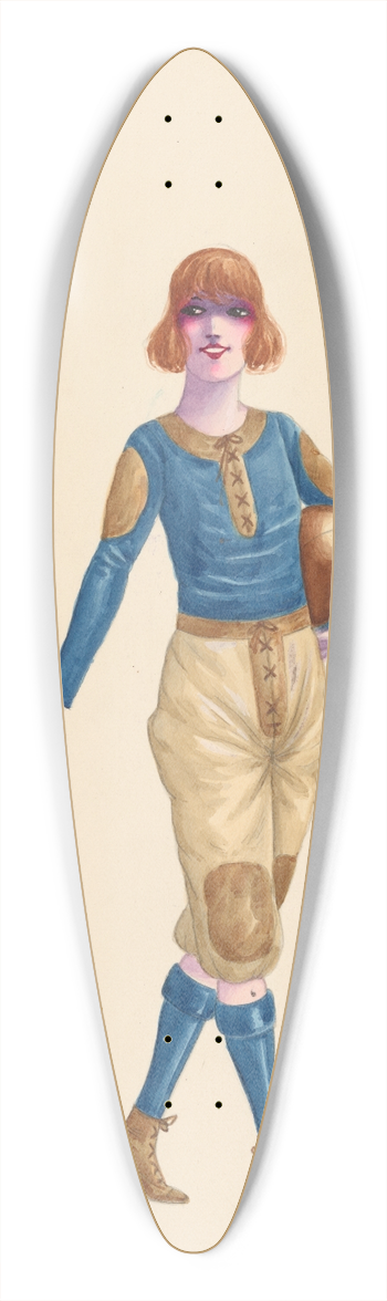 Will R. Barnes - Football, 5 39.3 inch art pintail longboard deck