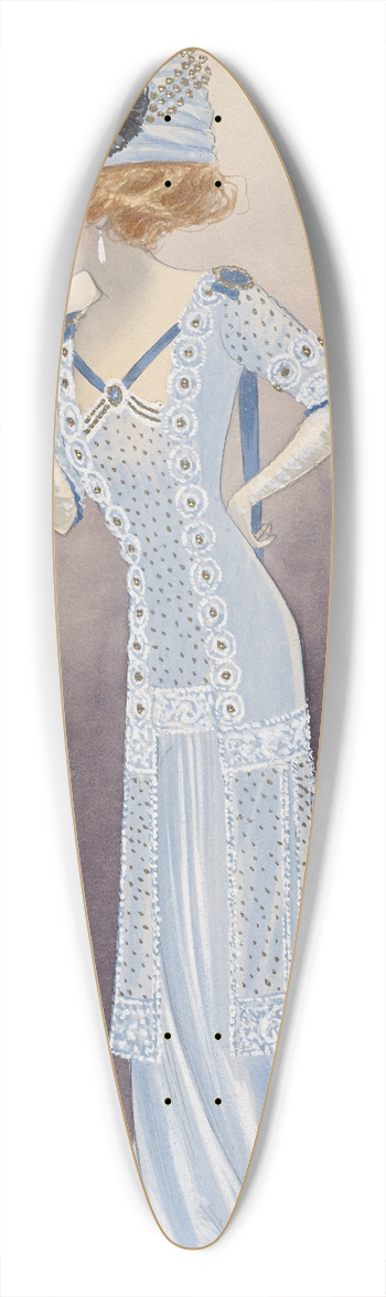 Will R. Barnes - F Showgirl 39.3 inch art pintail longboard deck