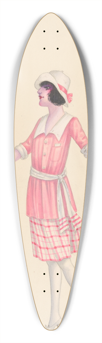 Will R. Barnes - Golfing, 6 39.3 inch art pintail longboard deck