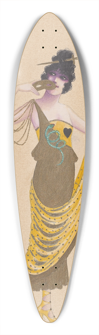 Will R. Barnes - Jealousy-11 39.3 inch art pintail longboard deck