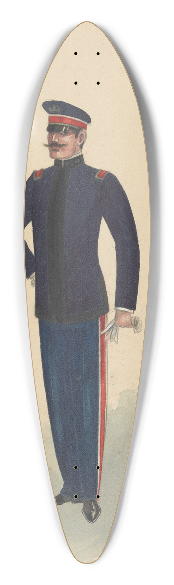 Will R. Barnes - Rosendo-Act II 39.3 inch art pintail longboard deck