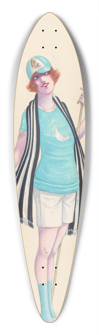Will R. Barnes - Rowing, 17 39.3 inch art pintail longboard deck