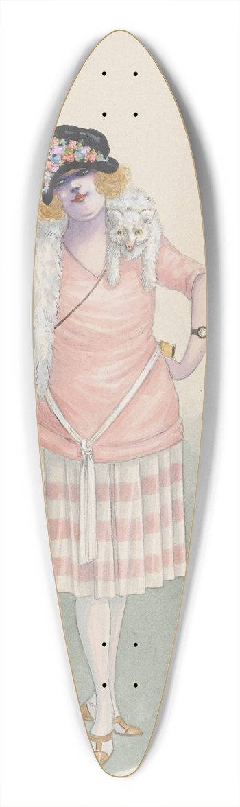 Will R. Barnes - Small Town Flapper 39.3 inch art pintail longboard deck