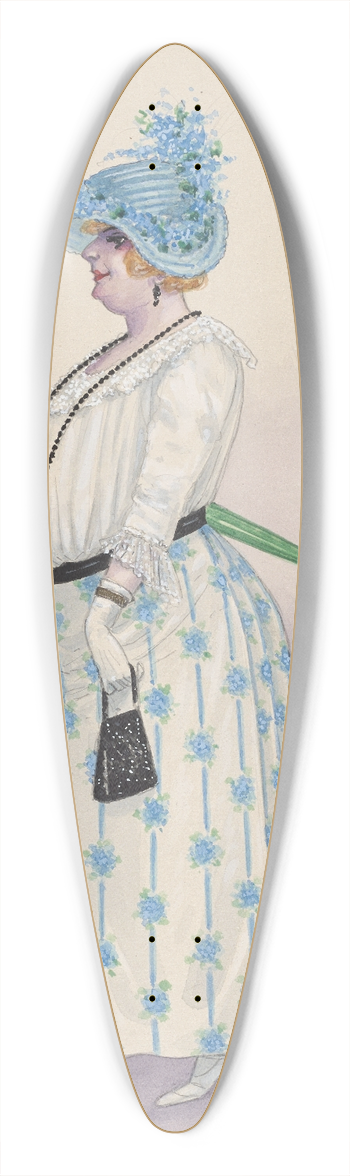 Will R. Barnes - Society 39.3 inch art pintail longboard deck