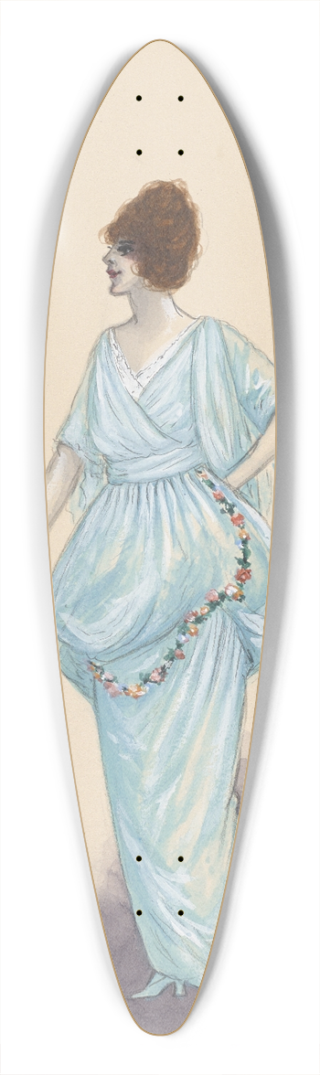 Will R. Barnes - Tango Girl; Act II, 4 39.3 inch art pintail longboard deck
