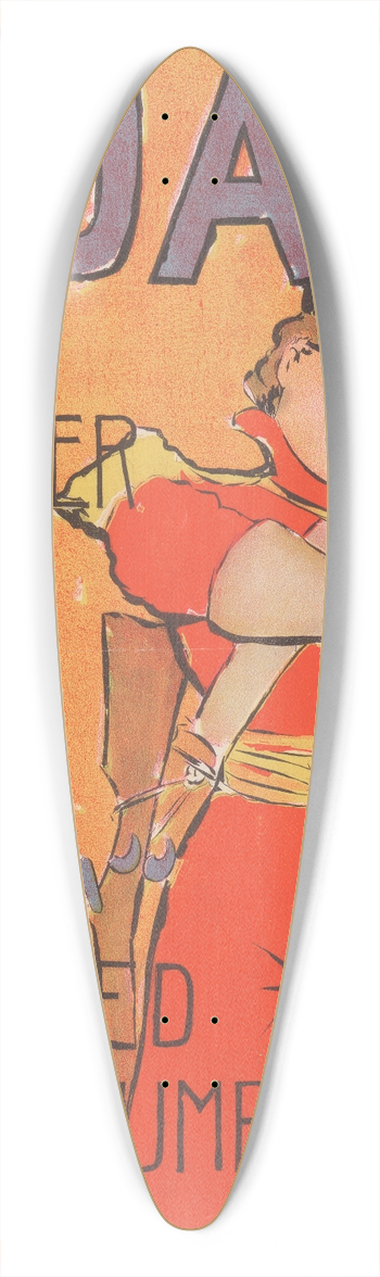 Will R. Barnes - The female rebellion 39.3 inch art pintail longboard deck