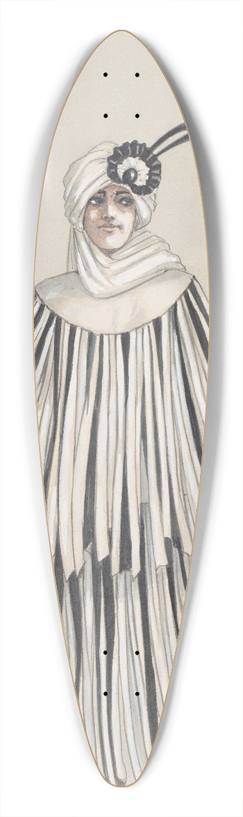 Will R. Barnes - The Over-dress 39.3 inch art pintail longboard deck