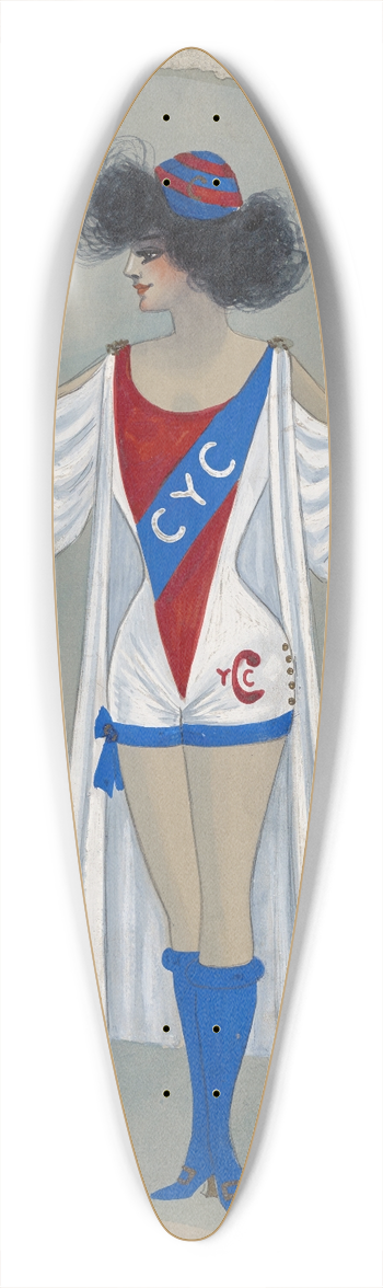 Will R. Barnes - untitled 39.3 inch art pintail longboard deck