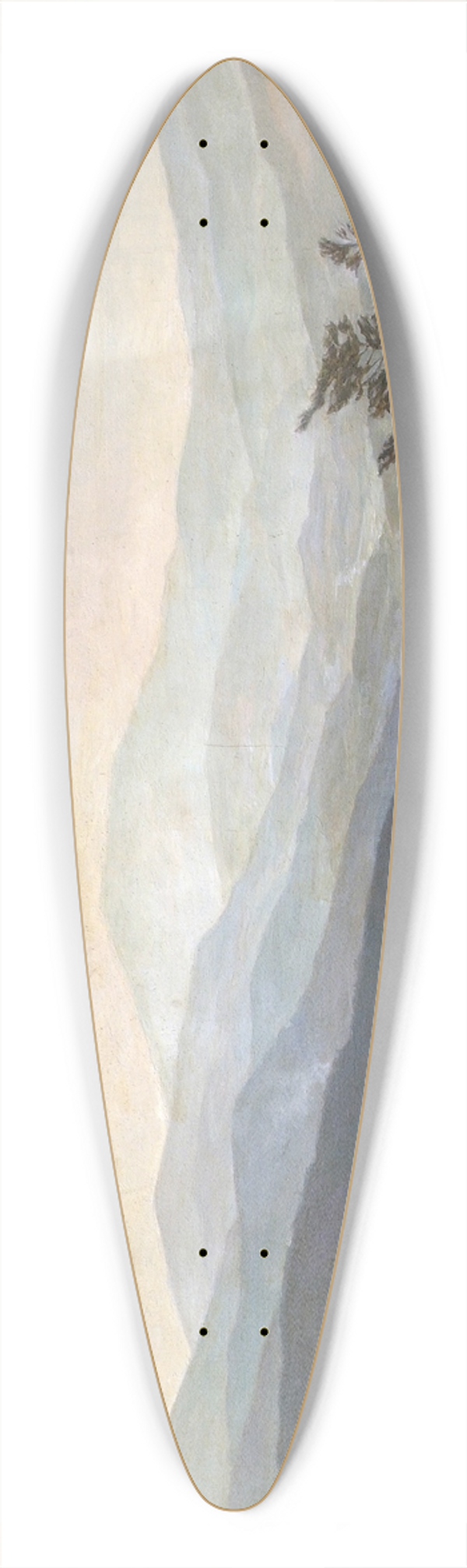 Willy ter Hell - Bayrische Landschaft Bayrischer Wald 39.3 inch art pintail longboard deck