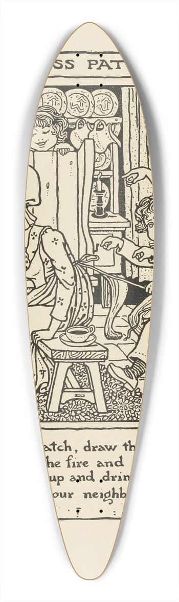 Winifred Smith - Cross Patch 39.3 inch art pintail longboard deck