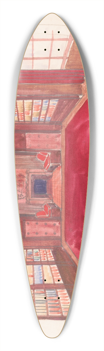 Winold Reiss - Design drawings for the Theodore Weicker Apartment Building.] [Study for library 39.3 inch art pintail longboard deck