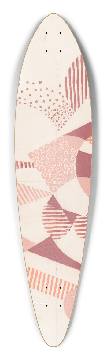 Winold Reiss - Design for an unidentified project.] [Color study of an abstract theme 39.3 inch art pintail longboard deck