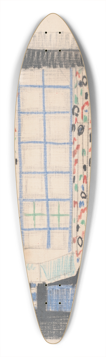 Winold Reiss - Interior perspective studies for a restaurant 39.3 inch art pintail longboard deck