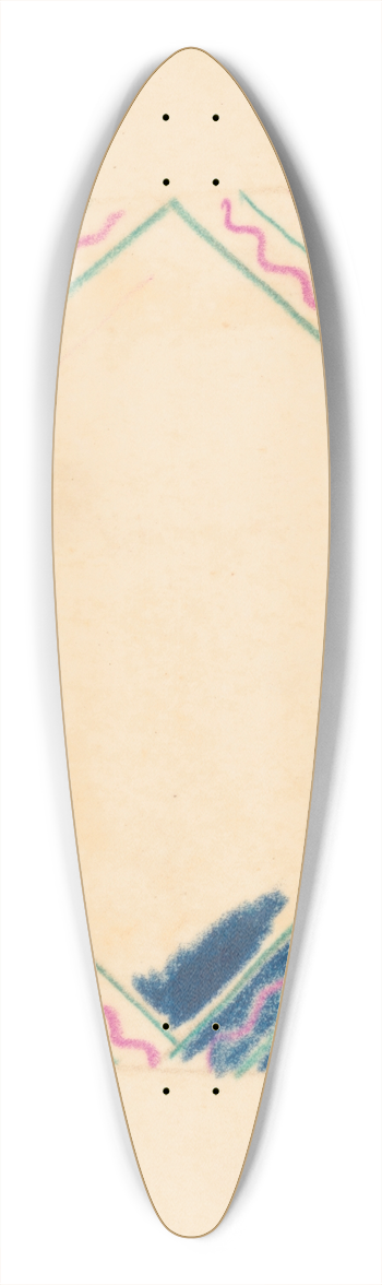 Winold Reiss - Miscellaneous small sketches for inlaid table tops.] [Design with zig-zag motif 39.3 inch art pintail longboard deck