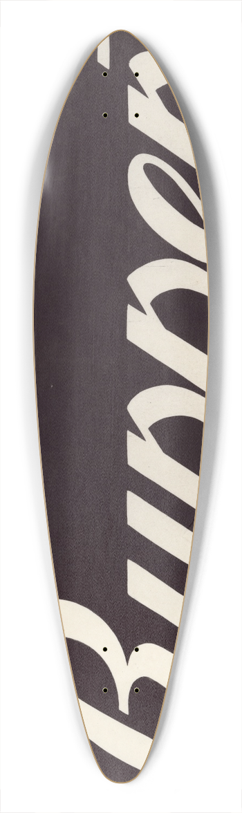 Winold Reiss - Stylized logo for Ruppert Beer 39.3 inch art pintail longboard deck
