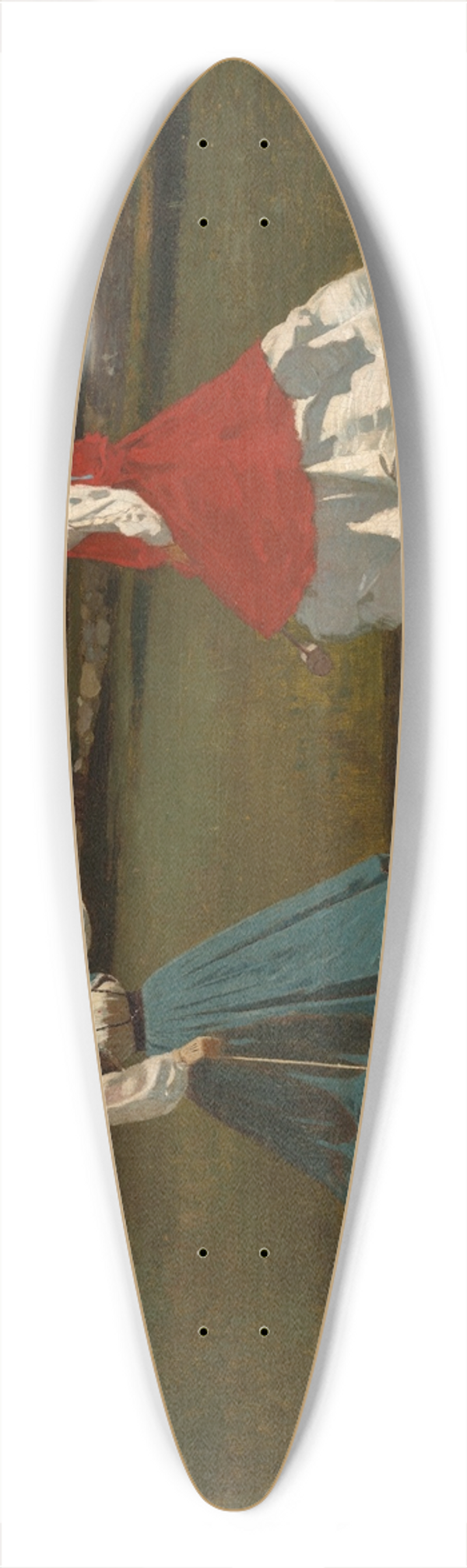 Winslow Homer - A Game ofCroquet 39.3 inch art pintail longboard deck