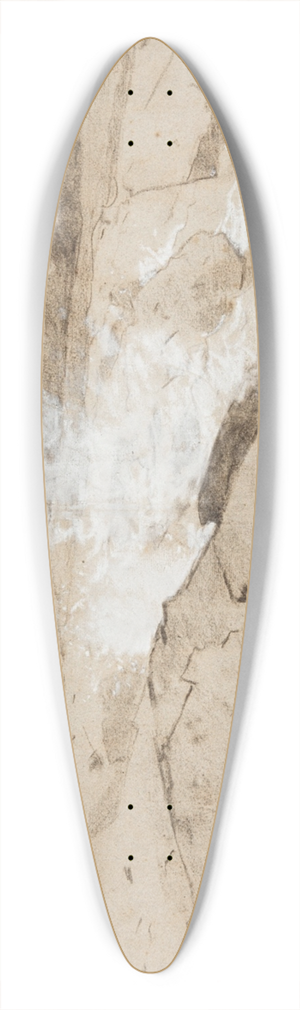 Winslow Homer - Black Point, Scarborough 39.3 inch art pintail longboard deck