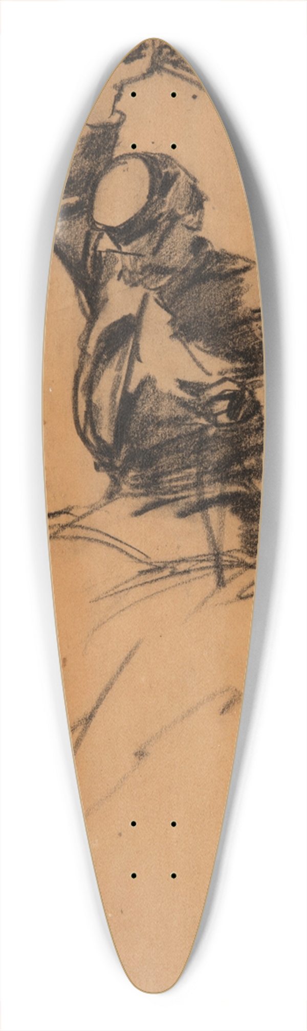 Winslow Homer - Cavalry Soldier with Sword on Horseback 39.3 inch art pintail longboard deck