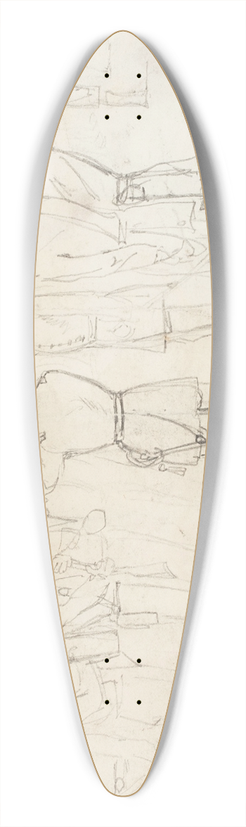 Winslow Homer - Col. Dwight Inspecting His Regiment 39.3 inch art pintail longboard deck