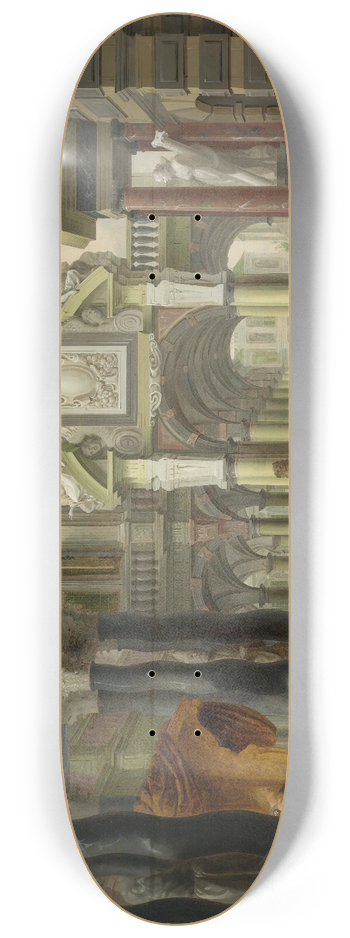 Dirck Van Delen - Solomon Receiving The Queen Of Sheba 8.25 inch art skate deck