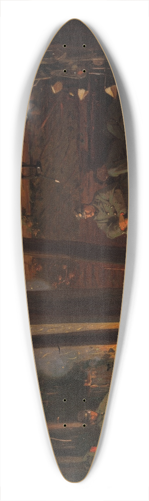 Winslow Homer - In Front ofYorktown 39.3 inch art pintail longboard deck