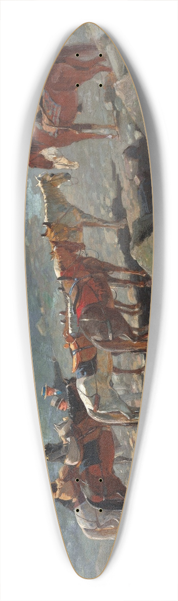 Winslow Homer - Mount Washington 39.3 inch art pintail longboard deck