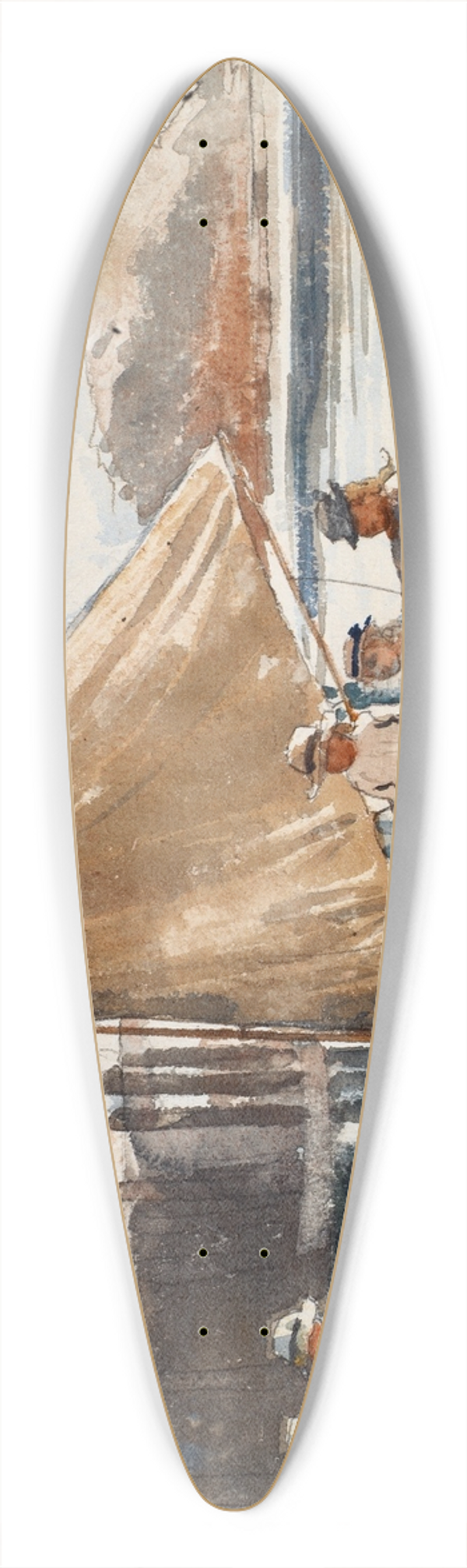 Winslow Homer - Summertime 39.3 inch art pintail longboard deck