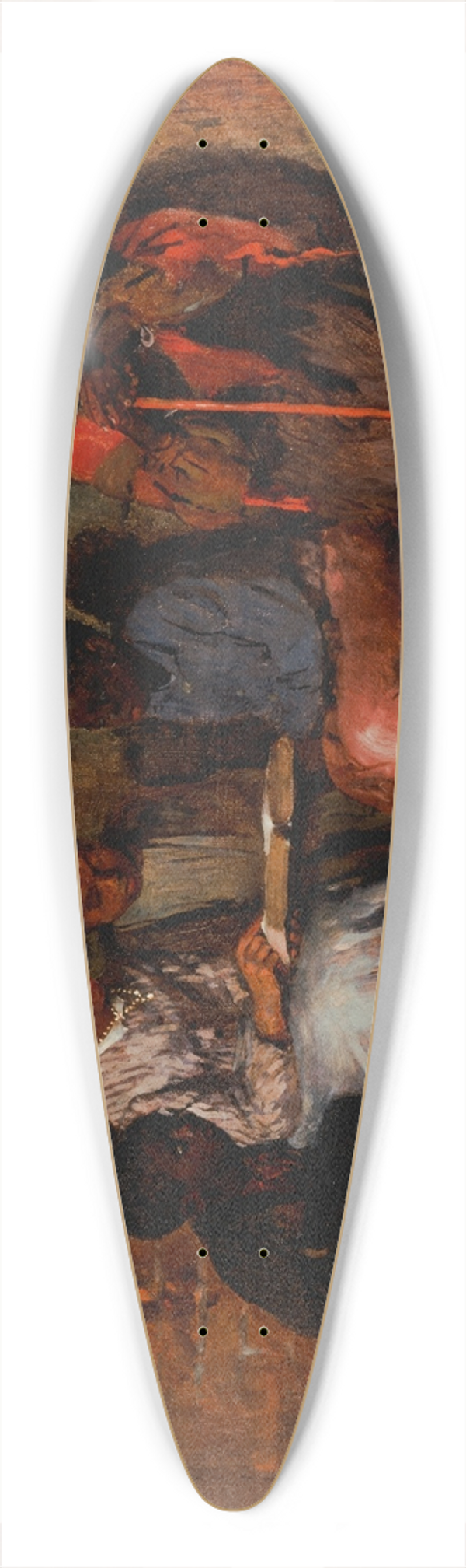 Winslow Homer - Sunday Morning in Virginia 39.3 inch art pintail longboard deck