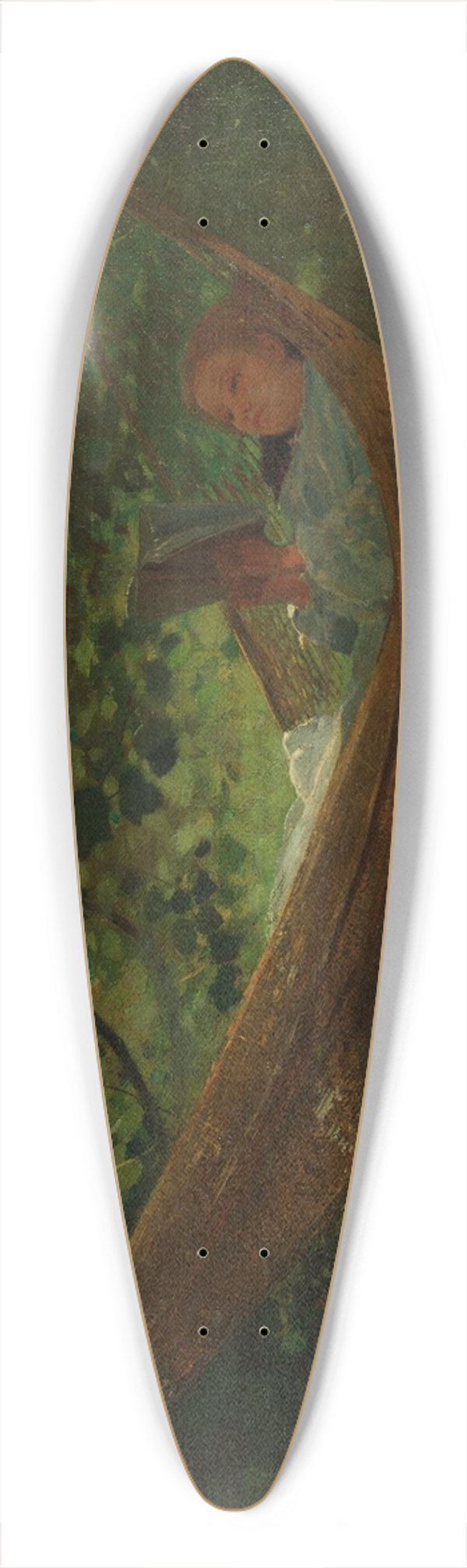Winslow Homer - Sunlight and Shadow 39.3 inch art pintail longboard deck