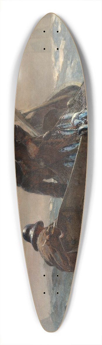 Winslow Homer - The Herring Net 39.3 inch art pintail longboard deck
