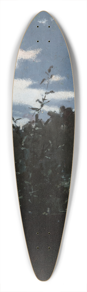 Witold Pruszkowski - Landscape with a Brushwood Fence 39.3 inch art pintail longboard deck