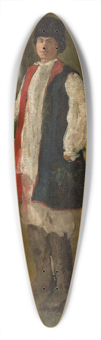 Witold Pruszkowski - Peasant in the sukmana overcoat 39.3 inch art pintail longboard deck