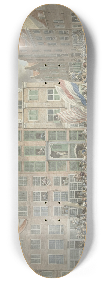 Dirk Langendijk - Anti-Engelse demonstratie te Rotterdam, 2 maart 1781 8.25 inch art skate deck