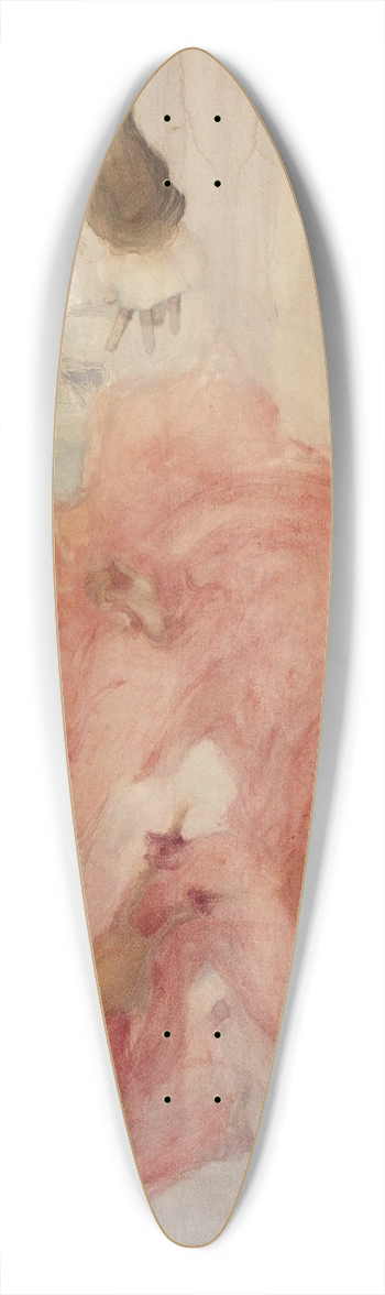 Witold Wojtkiewicz - Gusts of spring 39.3 inch art pintail longboard deck