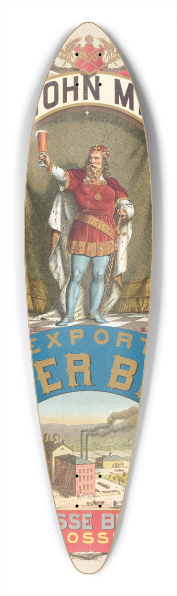 Wittemann Bros. - Chas. & John Michels export lager beer, La Crosse brewery, La Crosse, Wis. 39.3 inch art pintail longboard deck