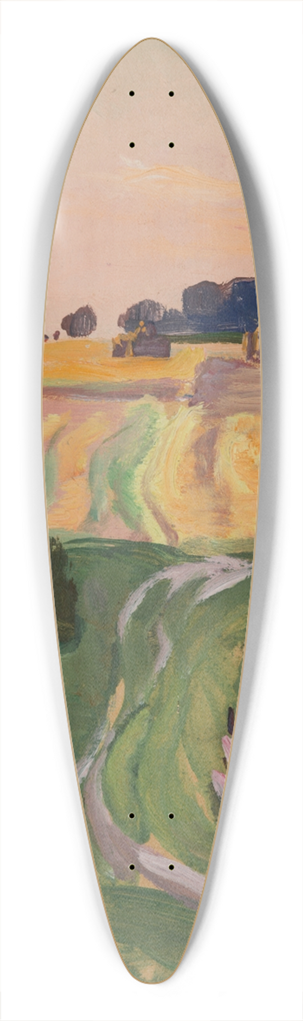 Wodzimierz Tetmajer - Fields and Cereals Studies 39.3 inch art pintail longboard deck