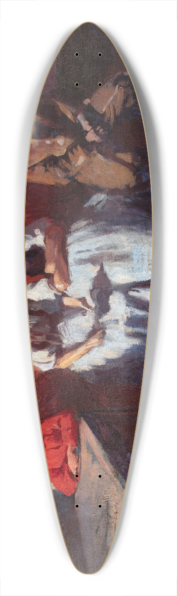 Wodzimierz Tetmajer - The Mikoajczyk family 39.3 inch art pintail longboard deck