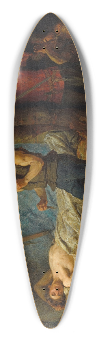 Wojciech Gerson - Death of Przemysaw 39.3 inch art pintail longboard deck
