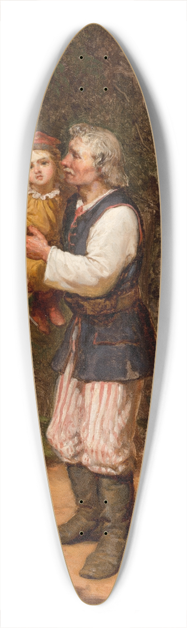 Wojciech Gerson - Gardener and a Little Colonel 39.3 inch art pintail longboard deck