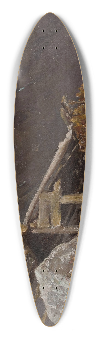 Wojciech Gerson - Tatra Mountain landscape 39.3 inch art pintail longboard deck