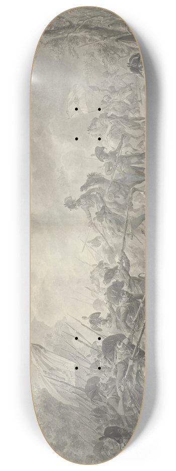Dirk Langendijk - Gevangenneming van de Russische generaal Hermann tijdens de slag bij Bergen, 1799 8.25 inch art skate deck